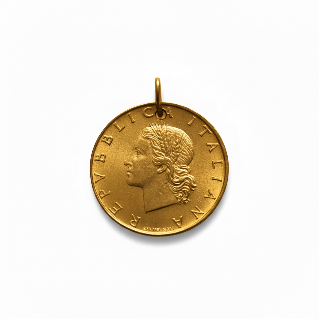 Italy | 20 Lira Coin Pendant
