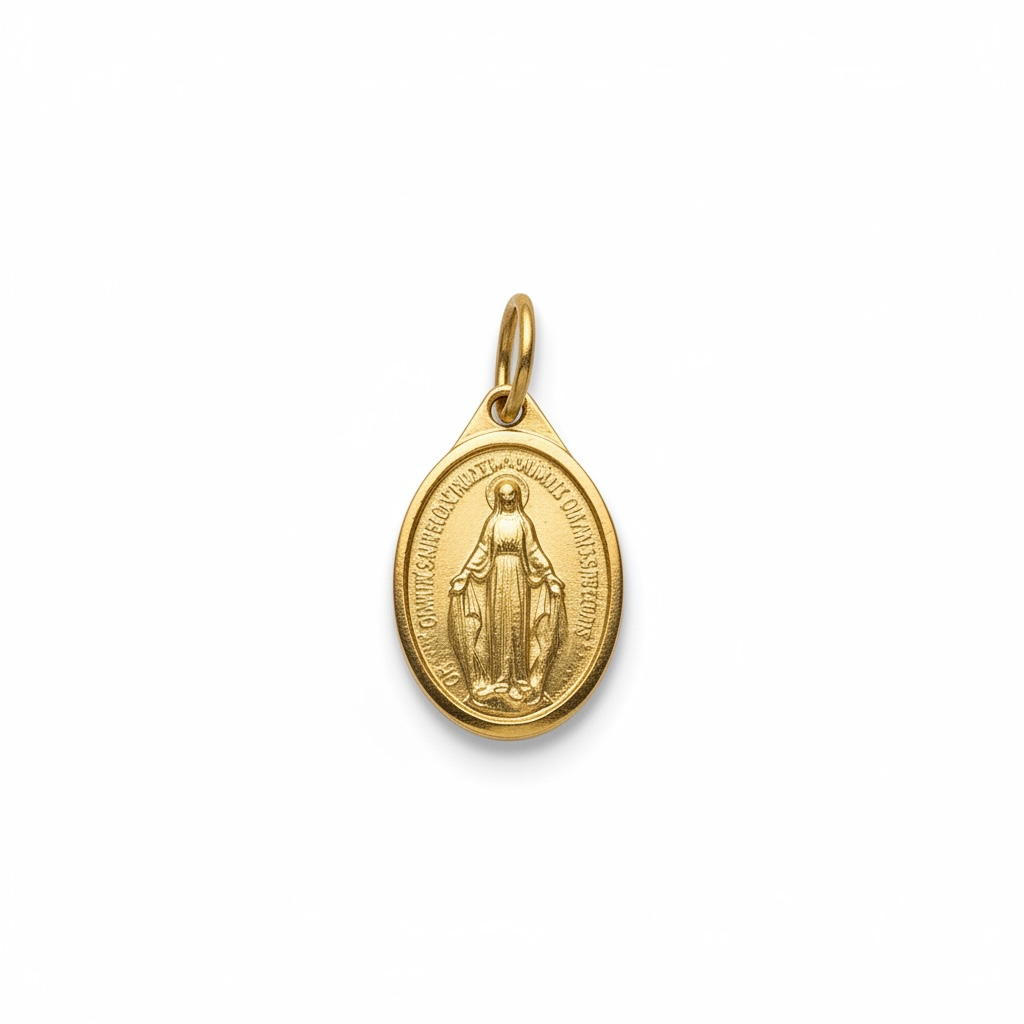 Mary Oval Vintage Pendant