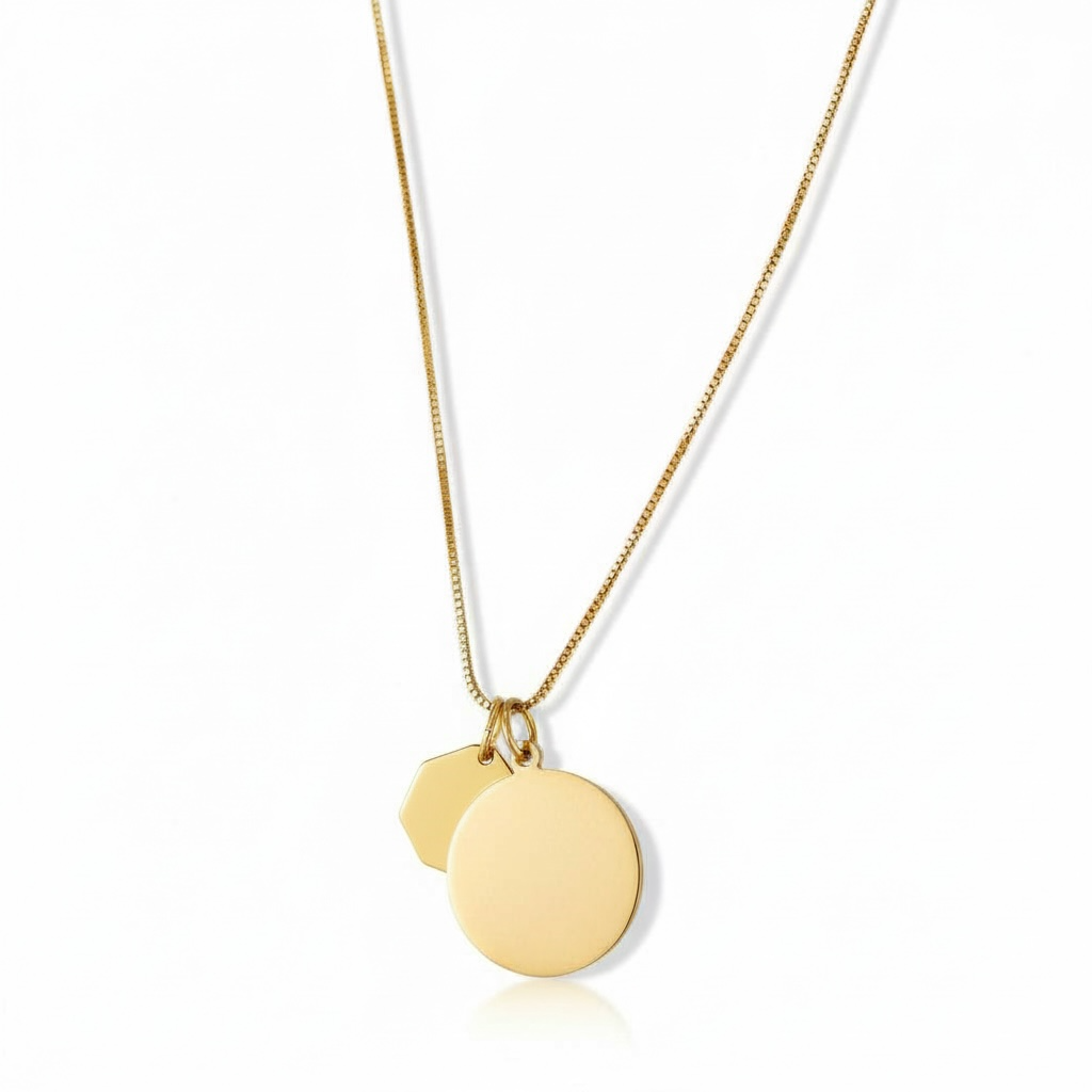 Saint Christopher + Vintage Saint Thérèse of Lisieux Pendant (Two-Toned Blue Enamel)