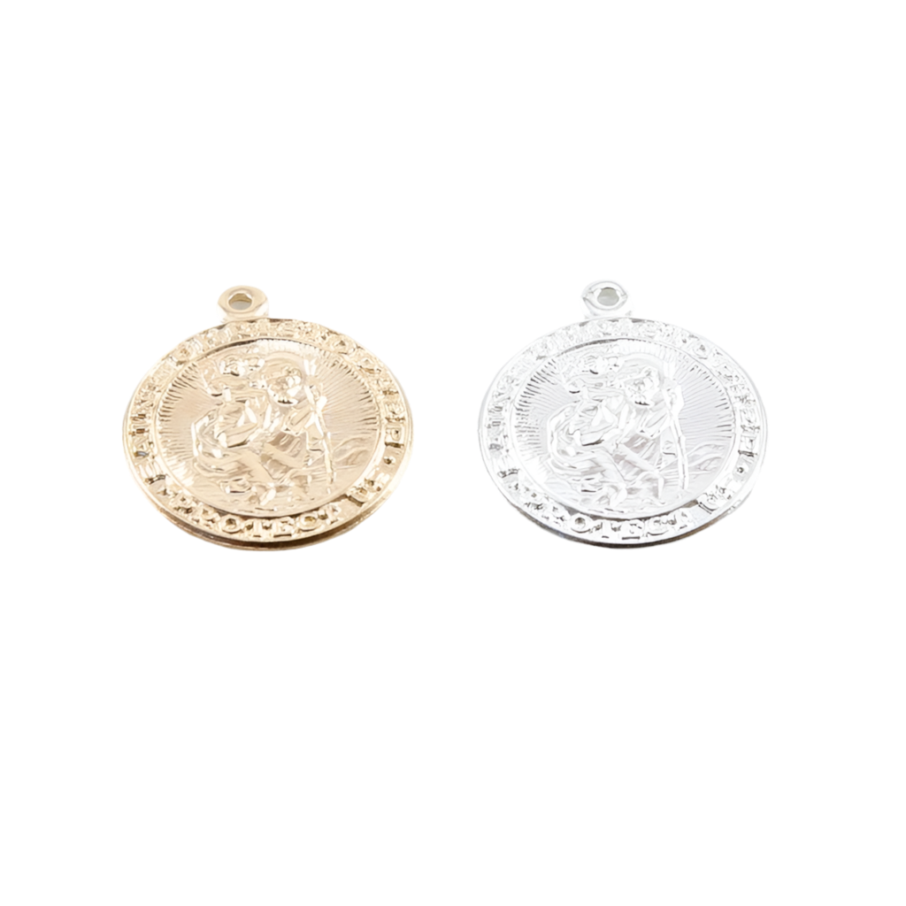 Saint Christopher Round Pendant