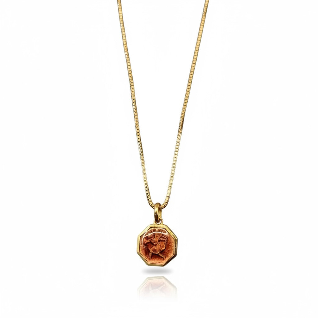 Saint Christopher Rose Gold Pendant