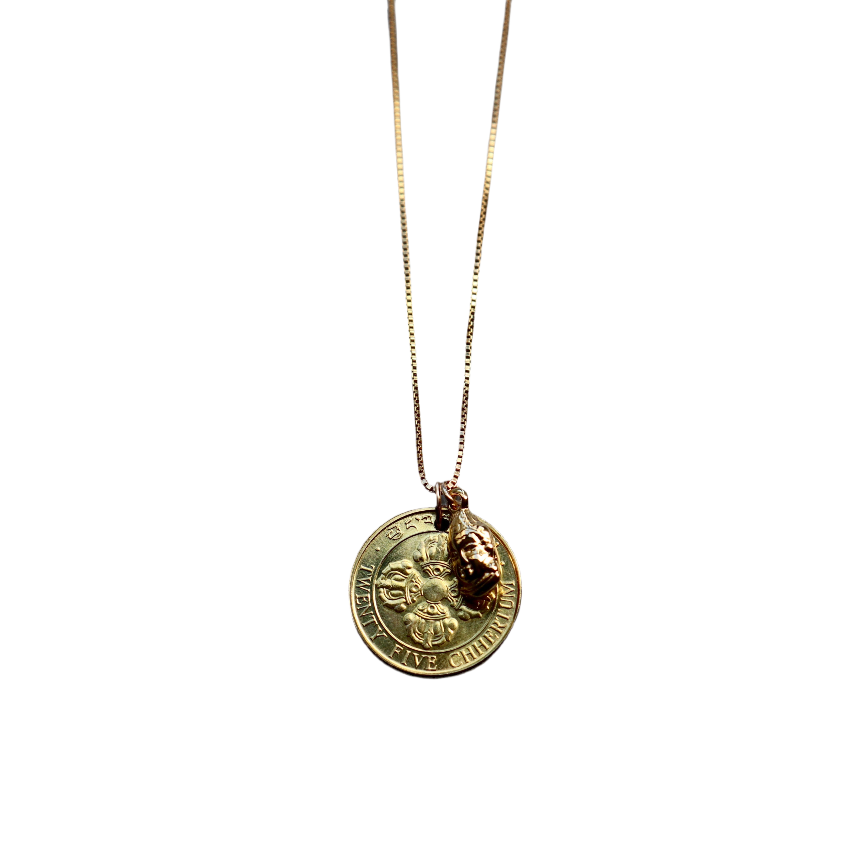 Bhutan 10 Chhertum + Buddha Pendant
