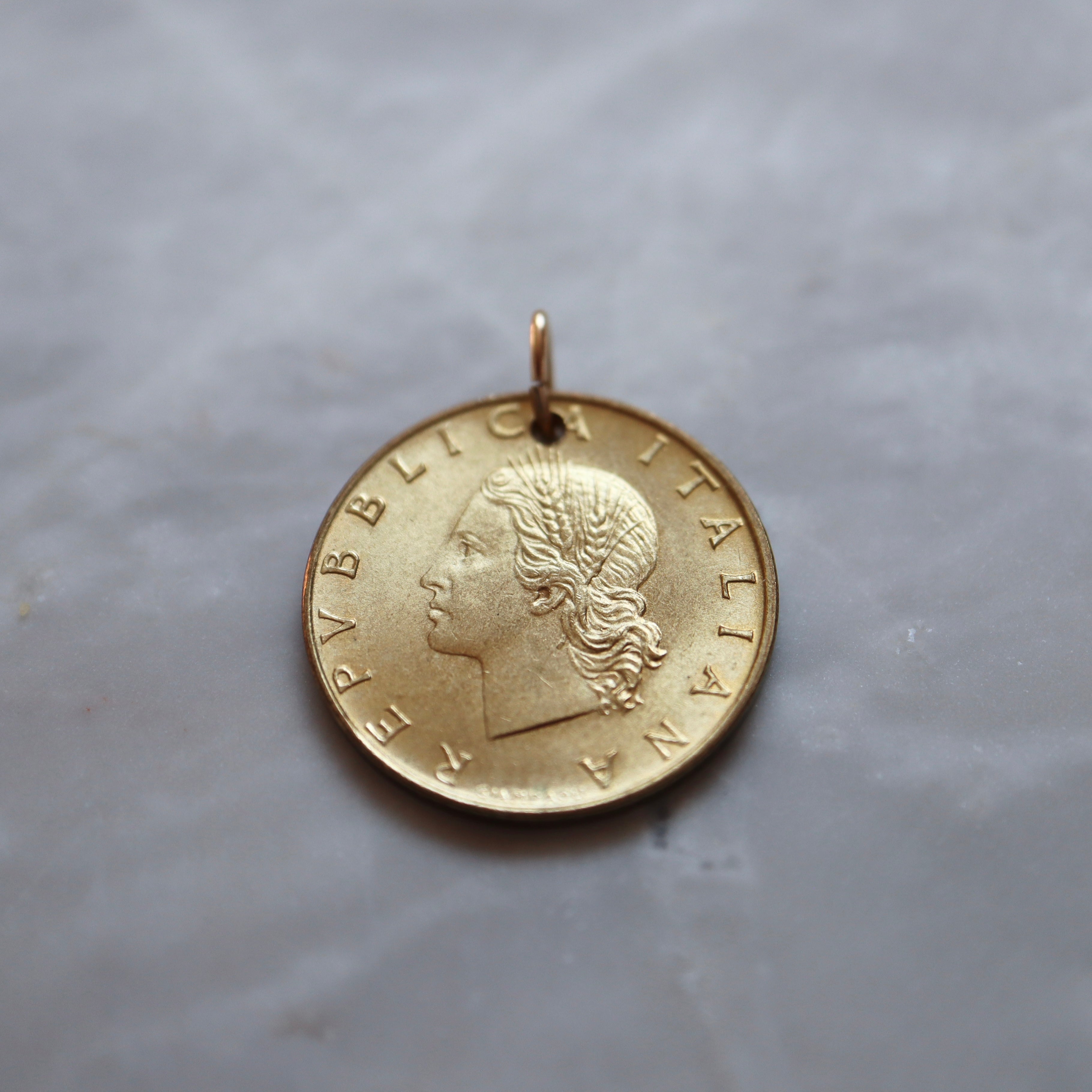 Italy | 20 Lira Coin Pendant