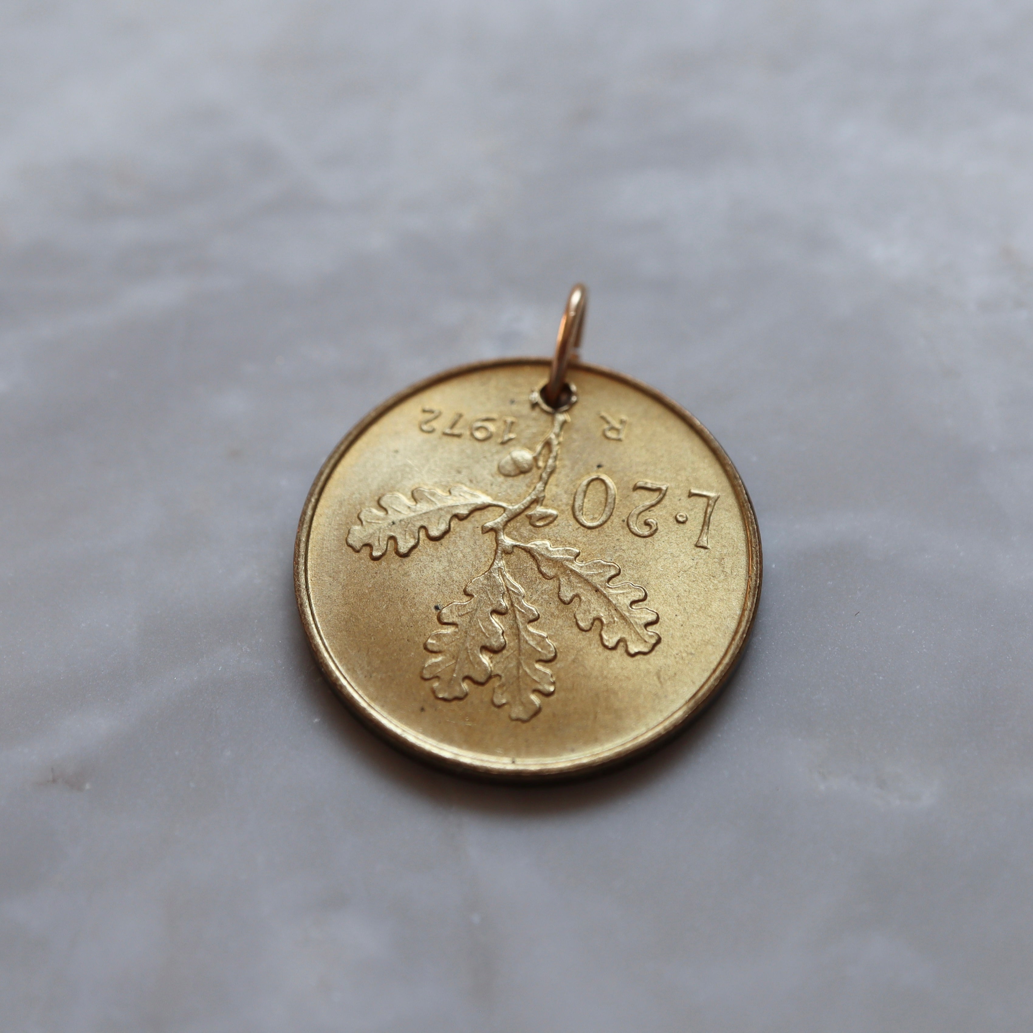 Italy | 20 Lira Coin Pendant