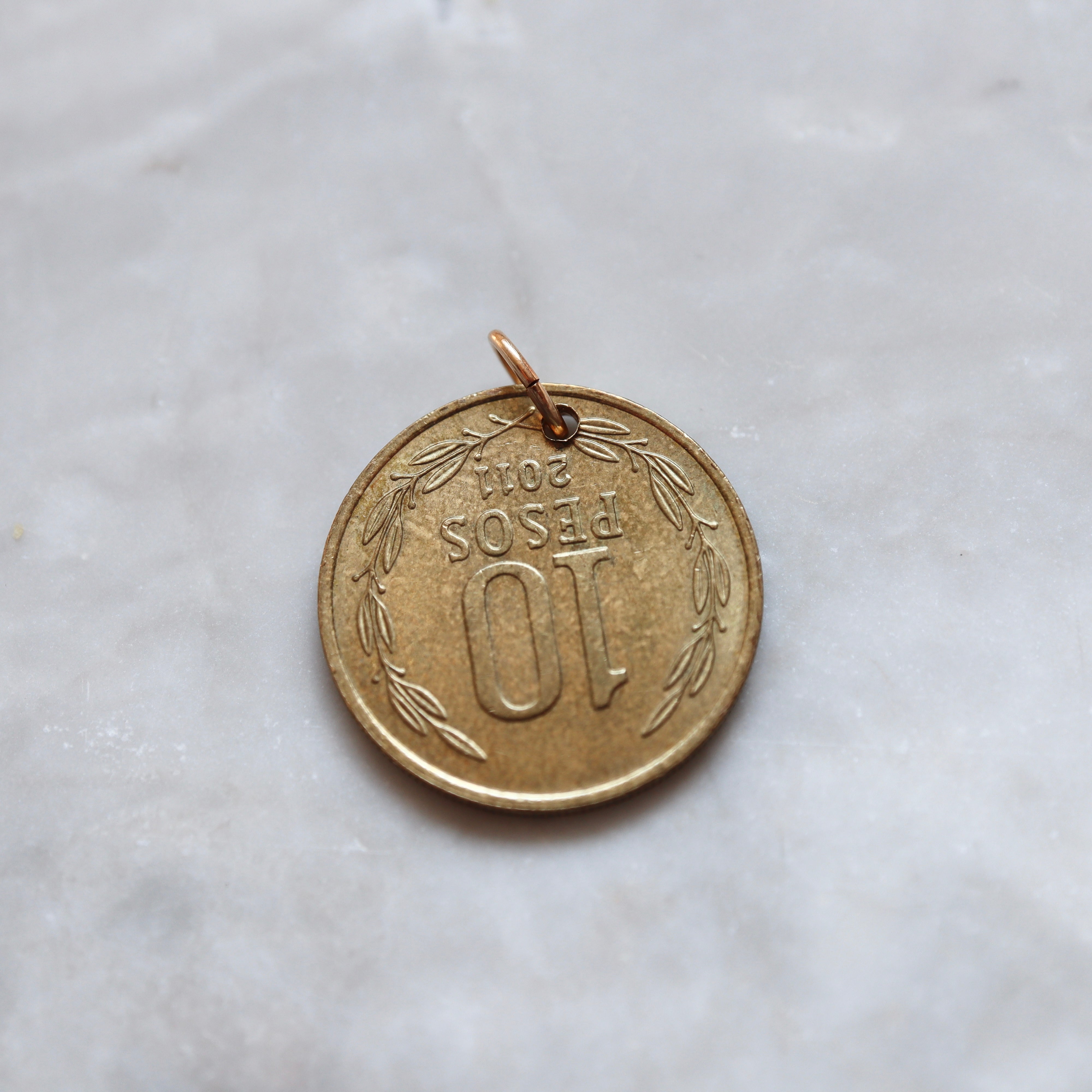 Chili | 10 Pesos Coin Pendant