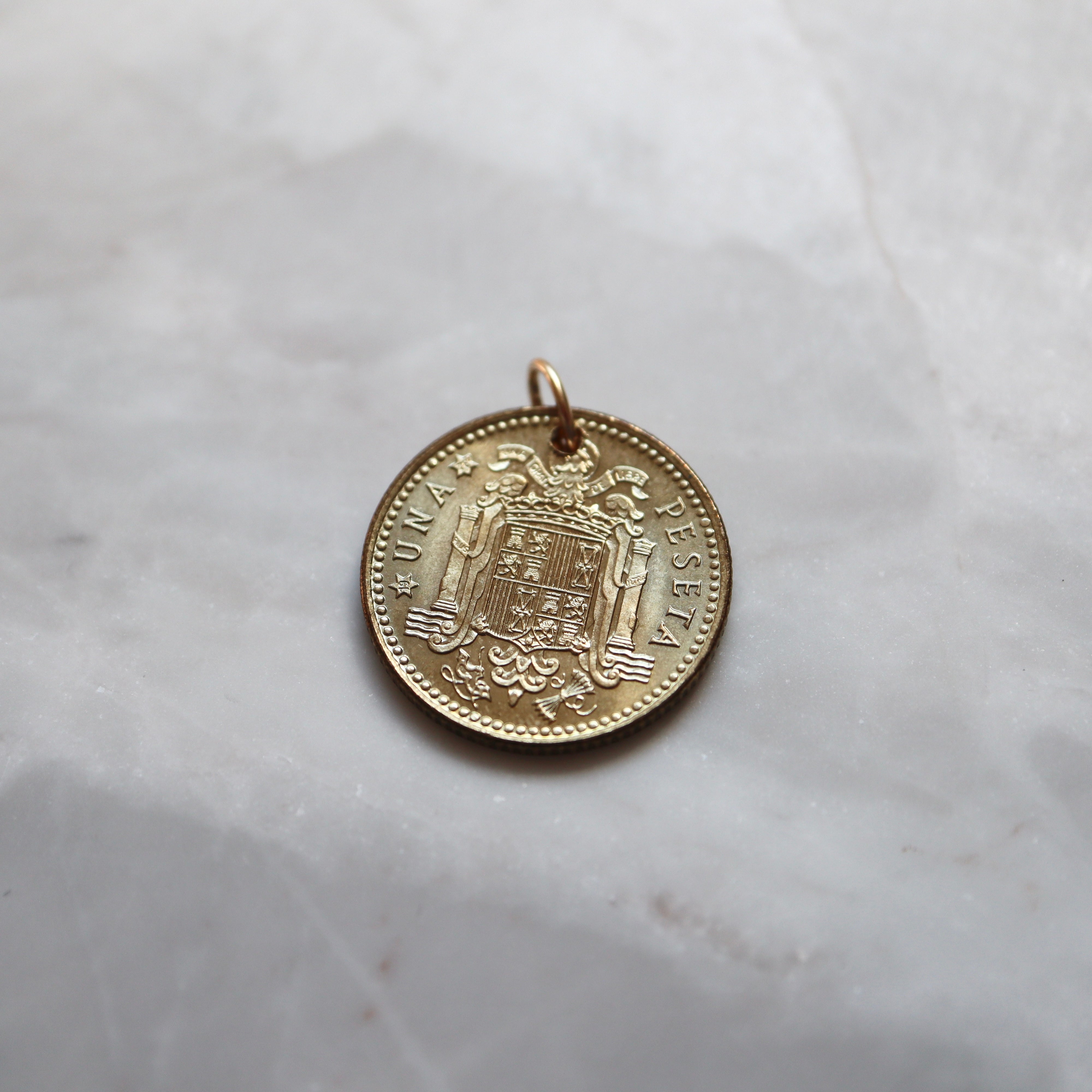 Spain | 1 Peseta Coin Pendant