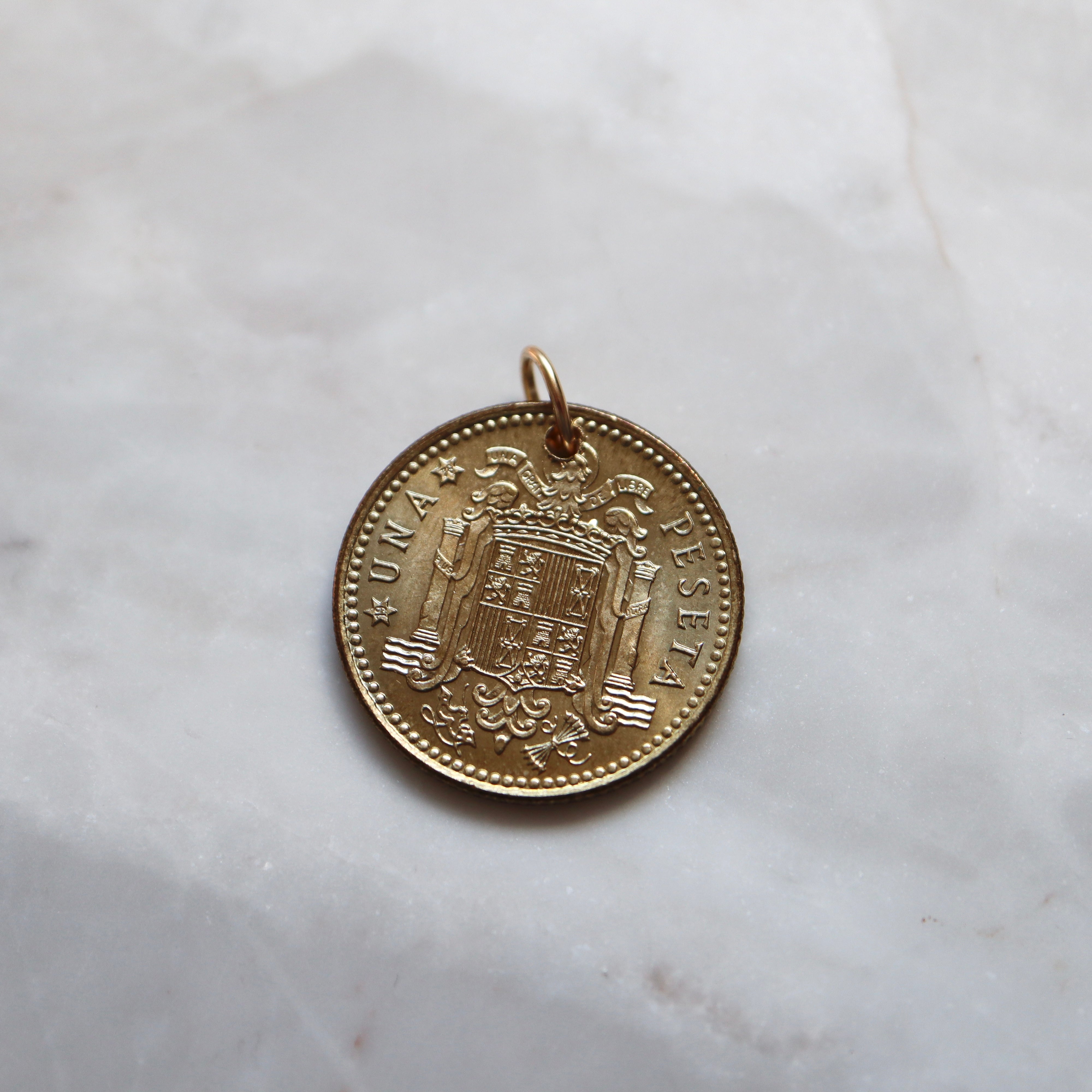 Spain | 1 Peseta Coin Pendant