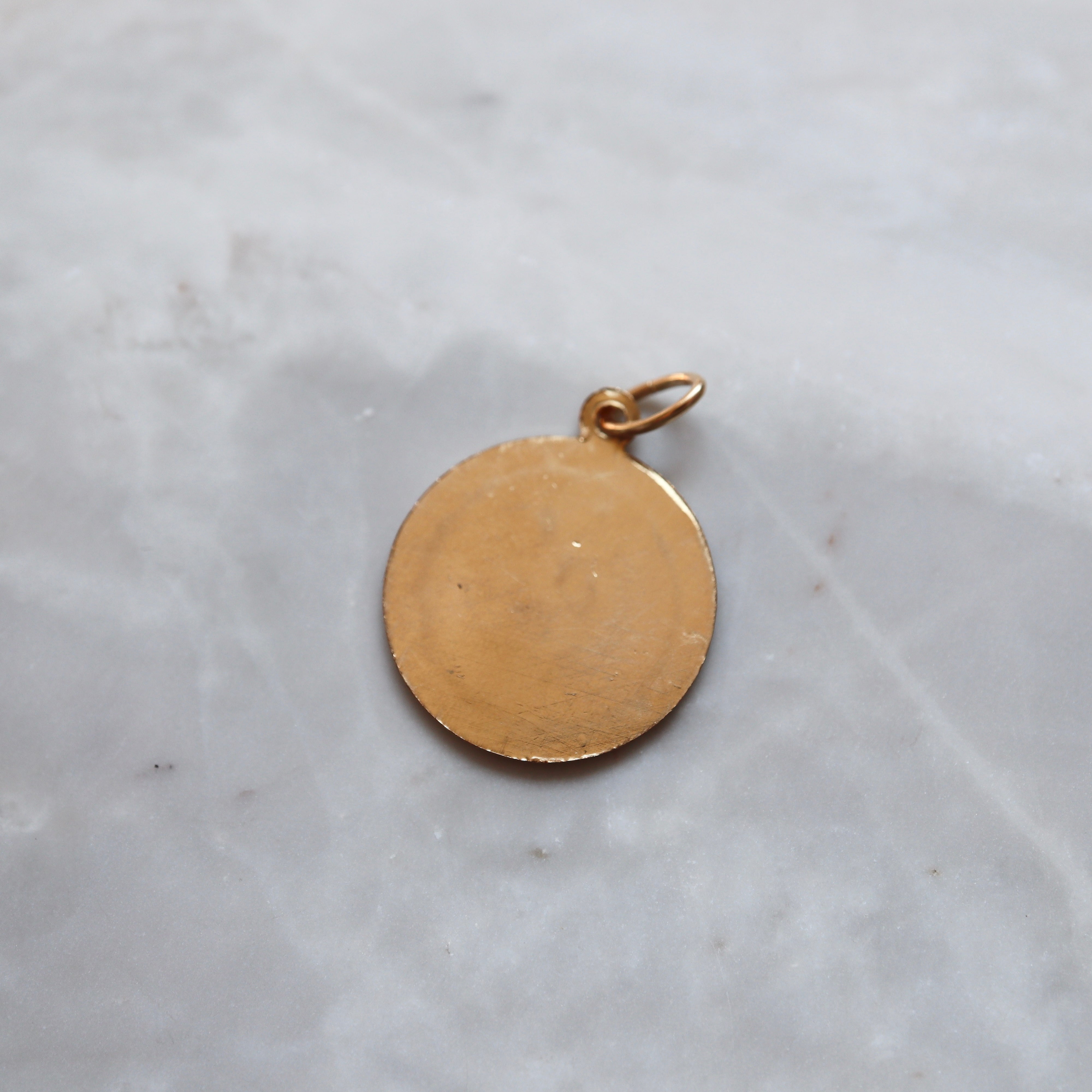 Saint Christopher Round Pendant