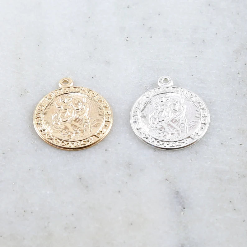 Saint Christopher Round Pendant