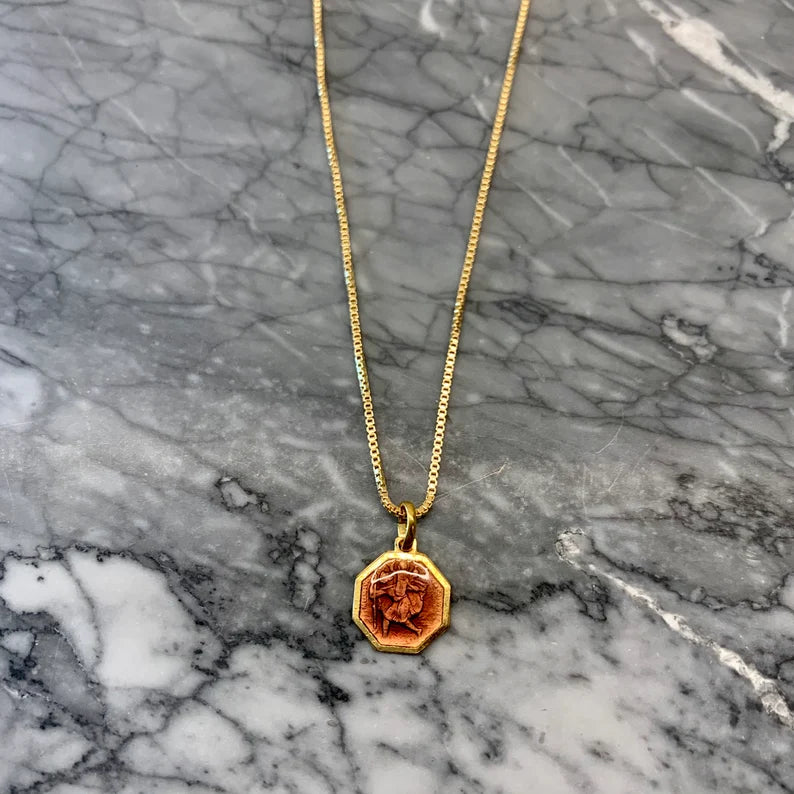Saint Christopher Rose Gold Pendant