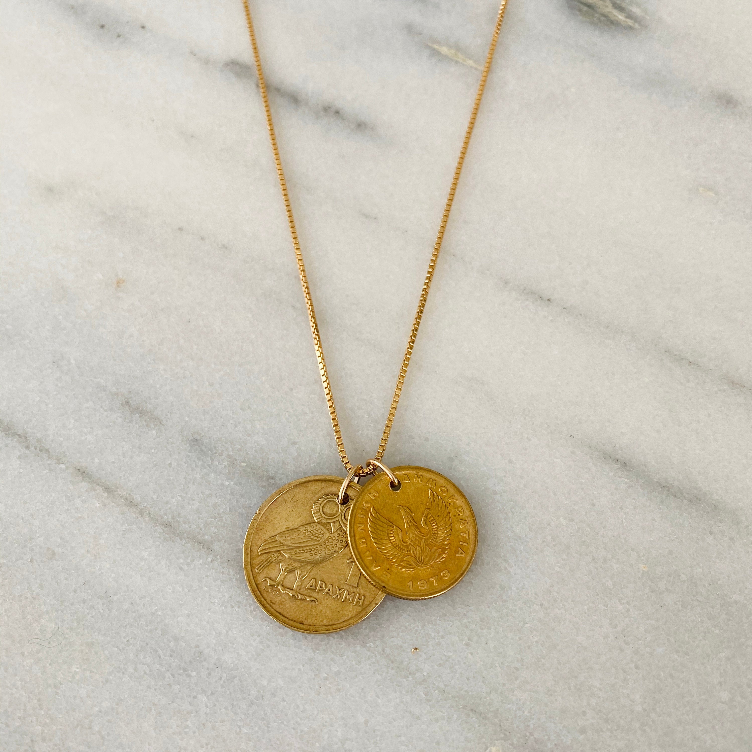 GREECE | Vintage Coins Necklace