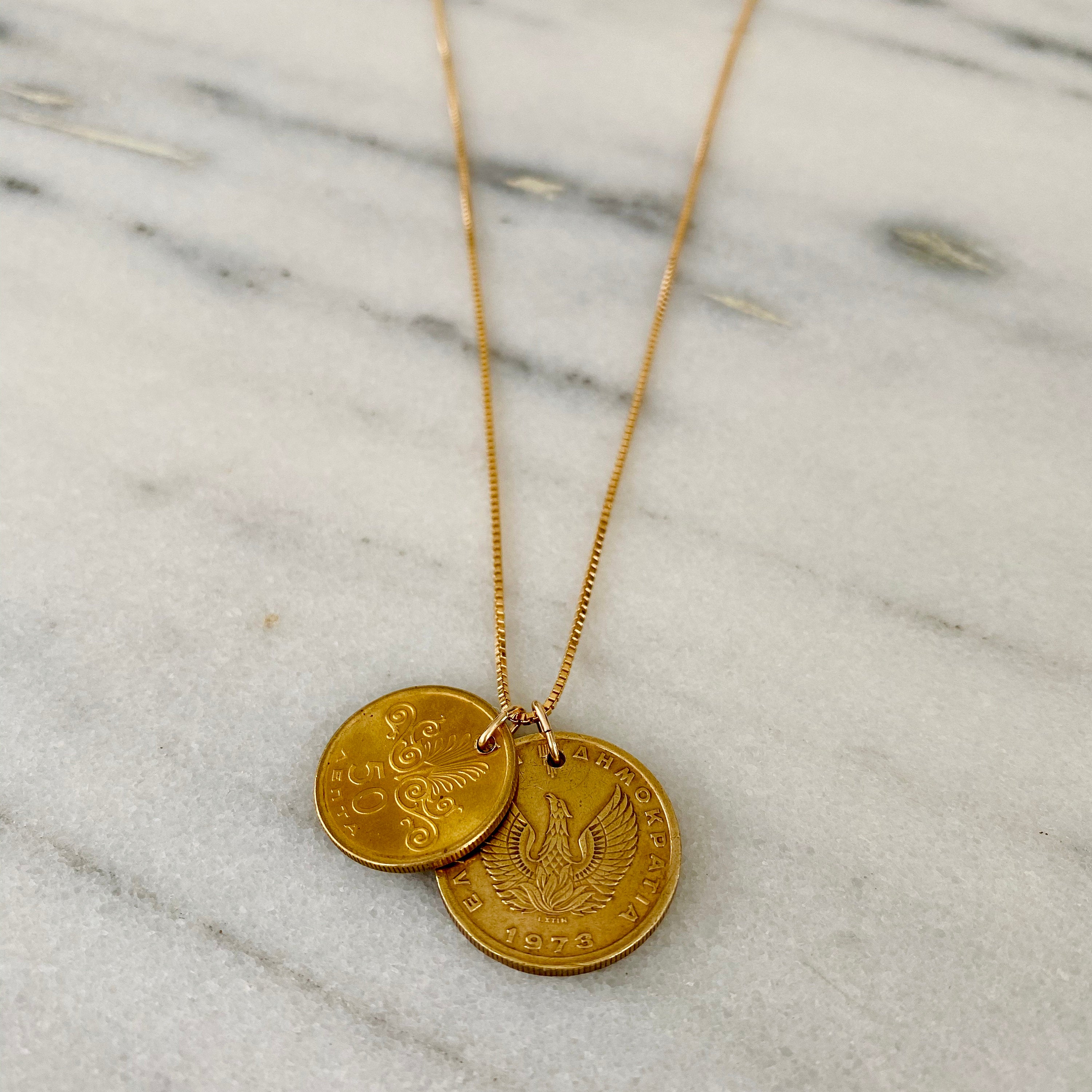 GREECE | Vintage Coins Necklace