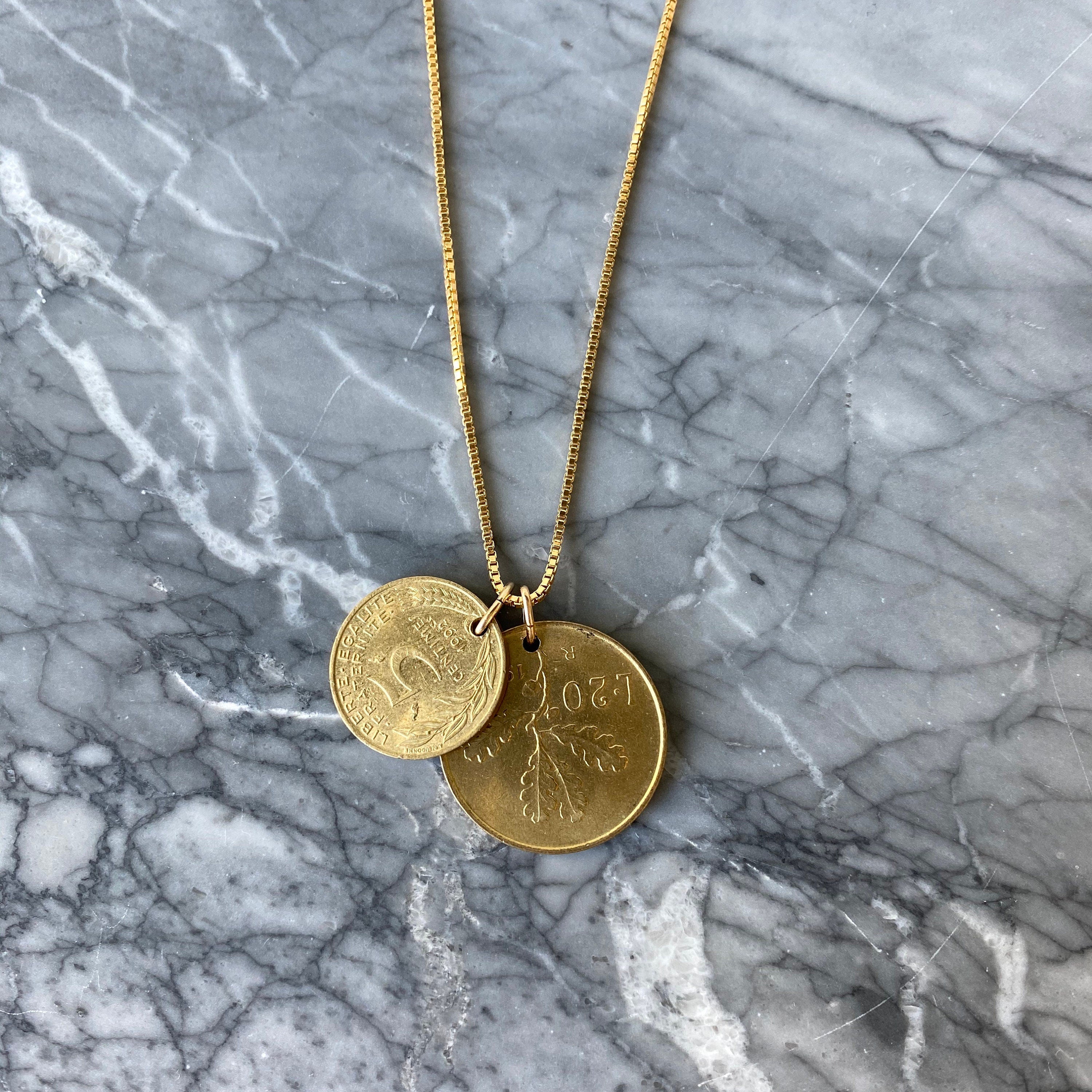 ITALY & FRANCE | Vintage Coins Necklace