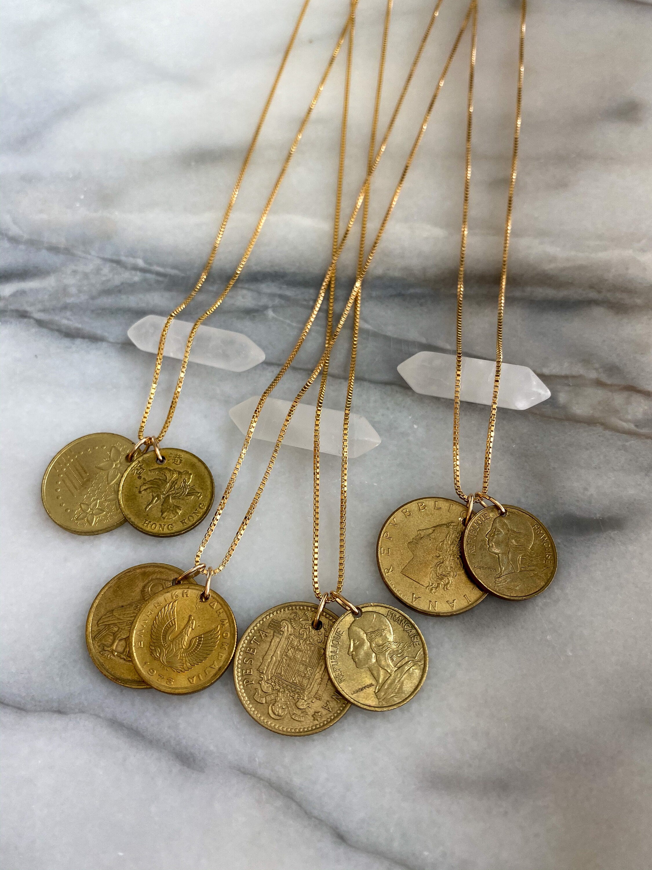 CUSTOM | Two Vintage Coins Necklace