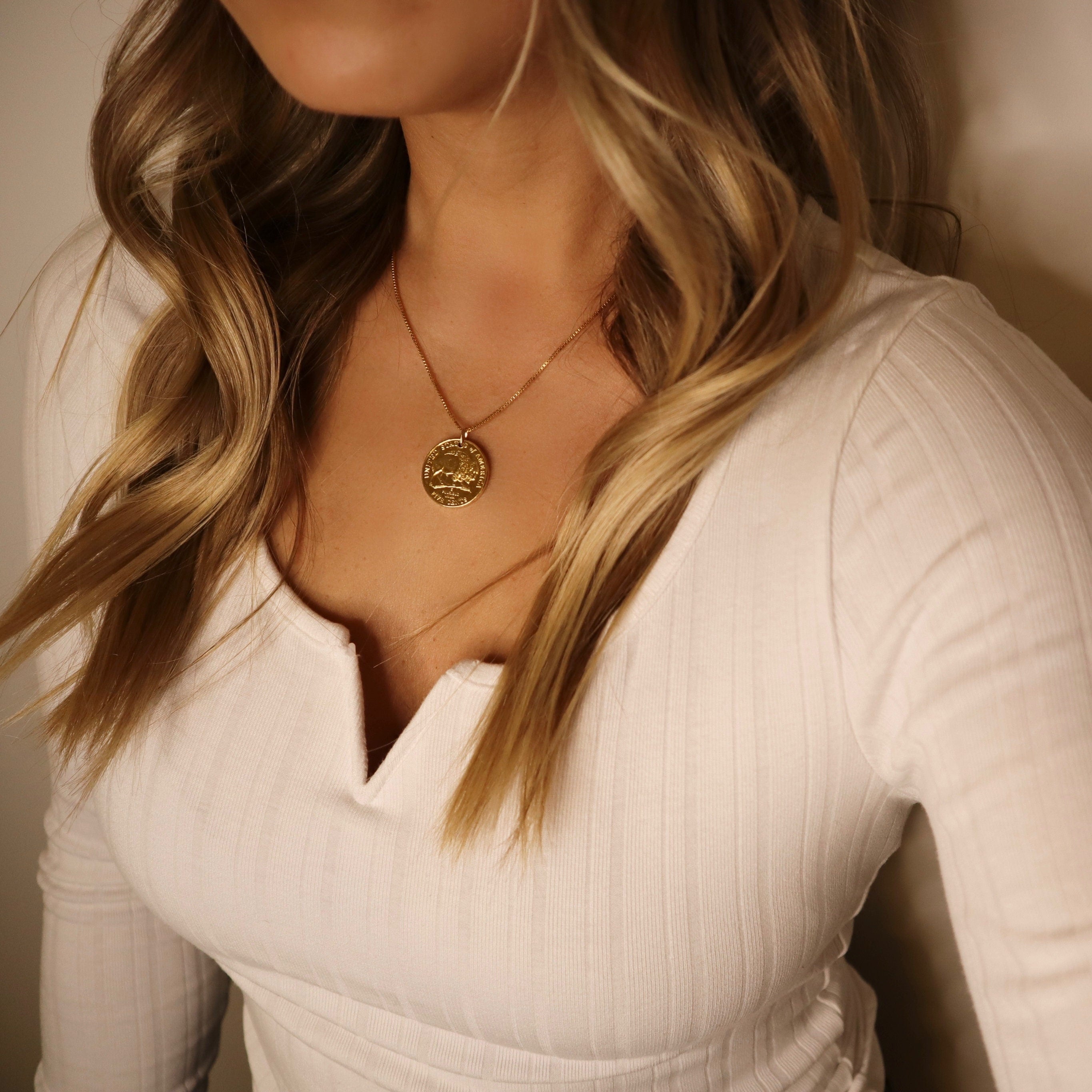 USA | Buffalo Vintage Coin Necklace