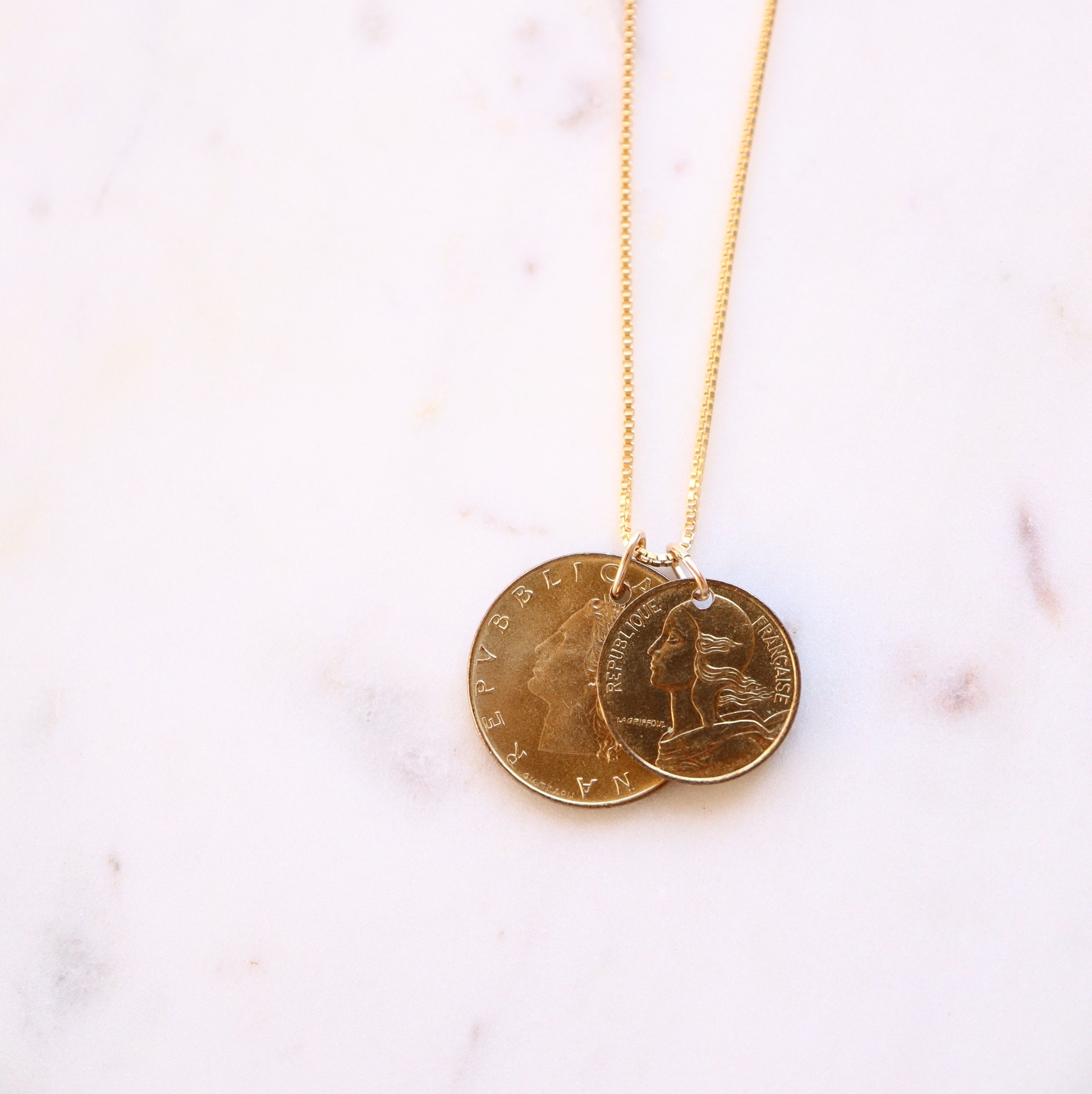 ITALY & FRANCE | Vintage Coins Necklace