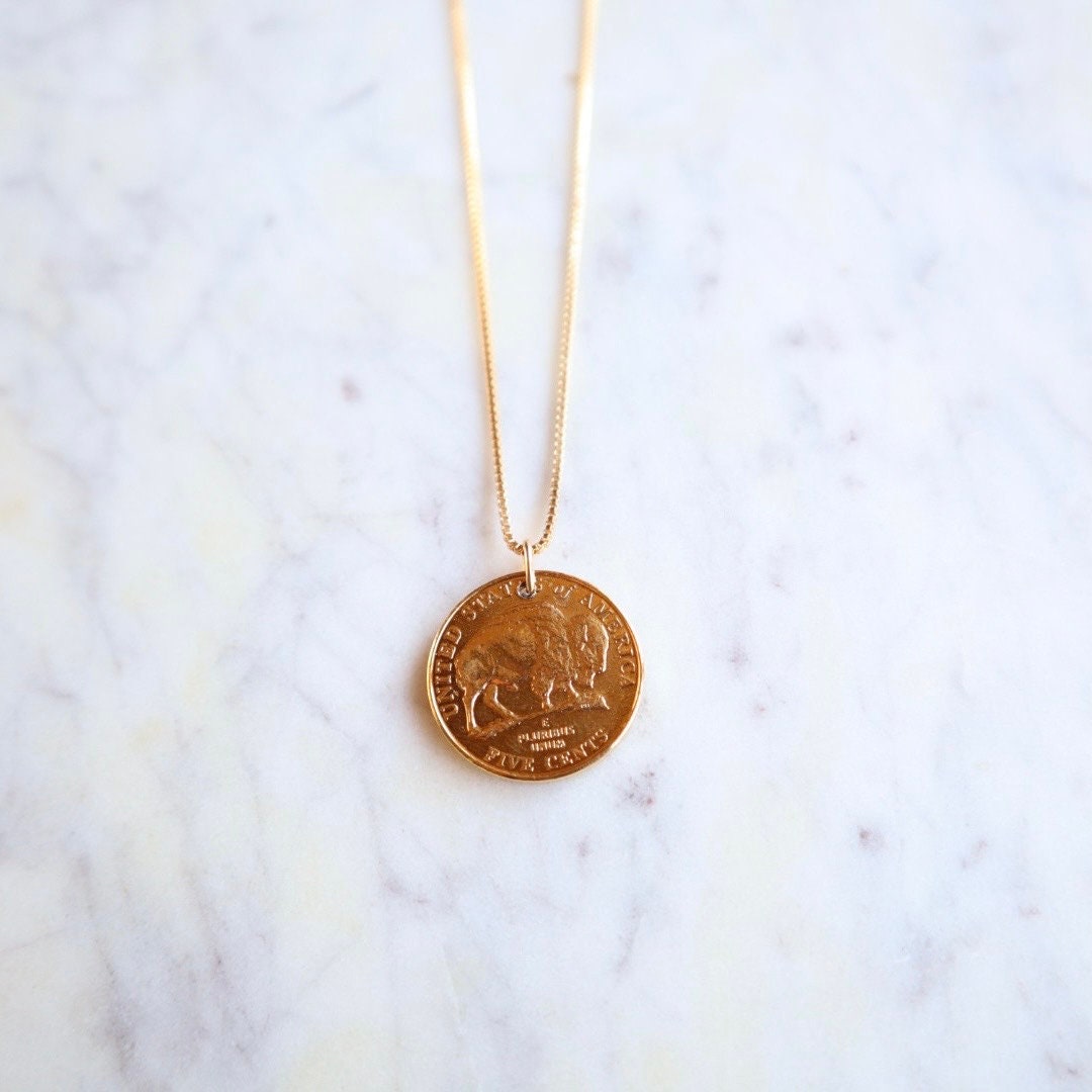 USA | Buffalo Vintage Coin Necklace