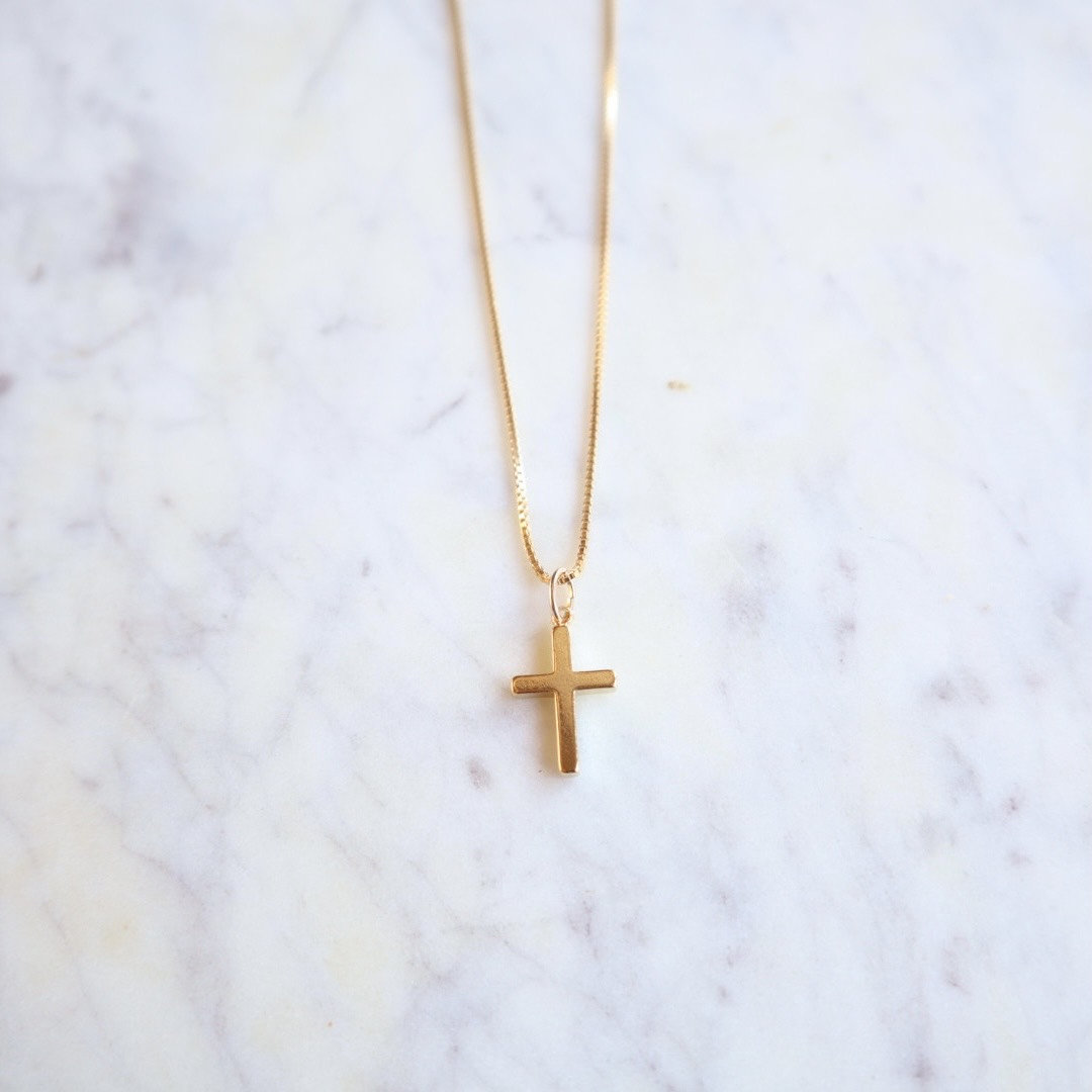 ITALIAN HORN & CROSS | Vintage Coin Necklace