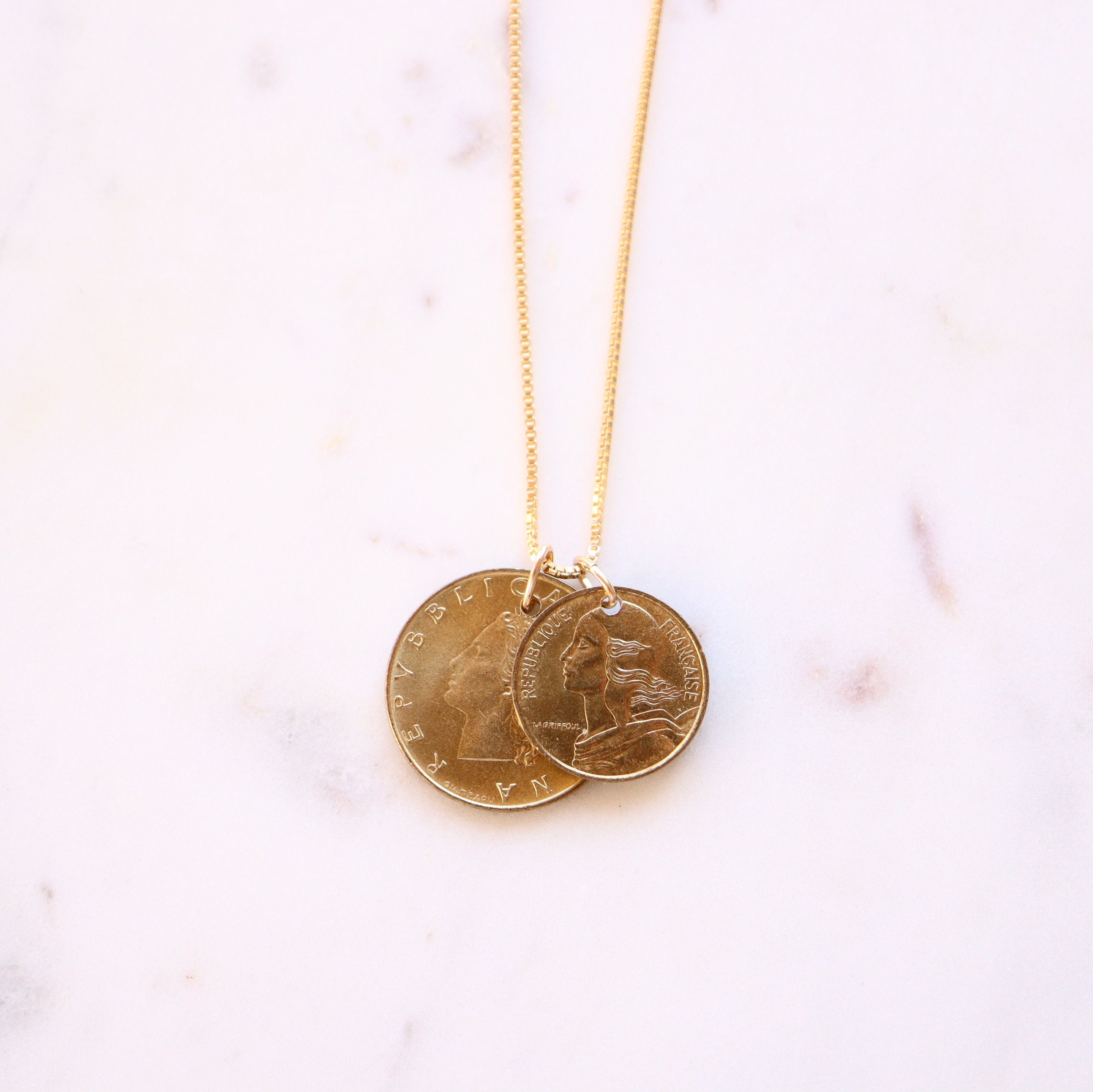 ITALY & FRANCE | Vintage Coins Necklace